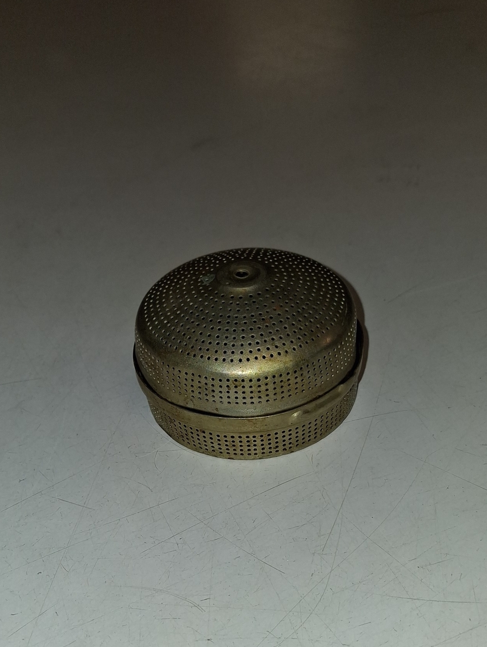 Antique-Style Brass Perforated Tea Infuser - Brass Early 1900s